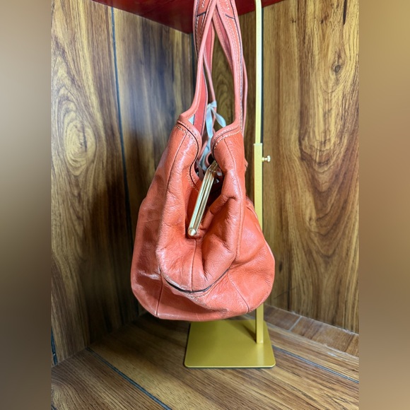 Coach Ergo Orange Tattersall Lining Leather Handbag 2008 - Picture 2 of 9